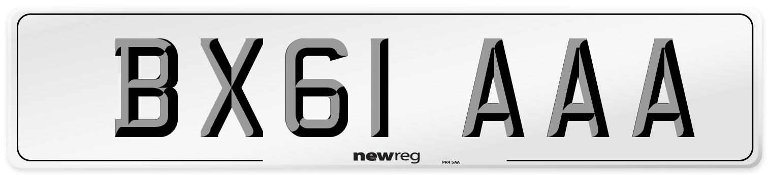 BX61 AAA Number Plate from New Reg